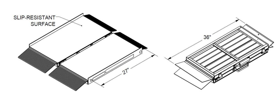 Ezaccess Suitcase® Singlefold As Ramp