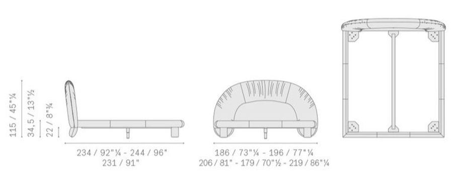 poltronafrau LieLow  Bed