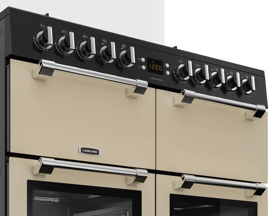 Leisure 100cm Dual Fuel Range Cooker with Glass Top Lid