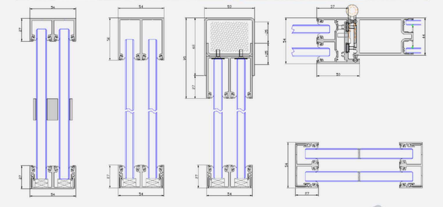 Apton Quartz Double Glazed 54mm Frameless Glass Partitioning
