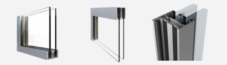 Apton Quartz Double Glazed 54mm Frameless Glass Partitioning