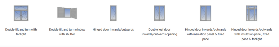 Alumil Hinged Insulated System Smartia S61 Windows-doors Systems