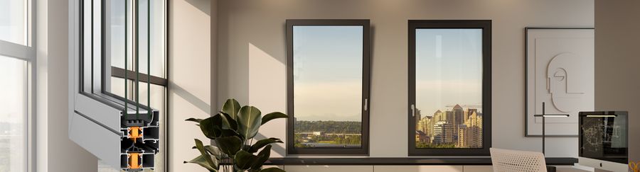 Alumil Hinged Insulated System Smartia S61 Windows-doors Systems