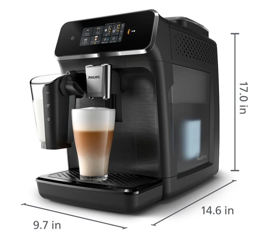 Philips Philips 2300 Fully Automatic Espresso Machine With Lattego Milk Frother