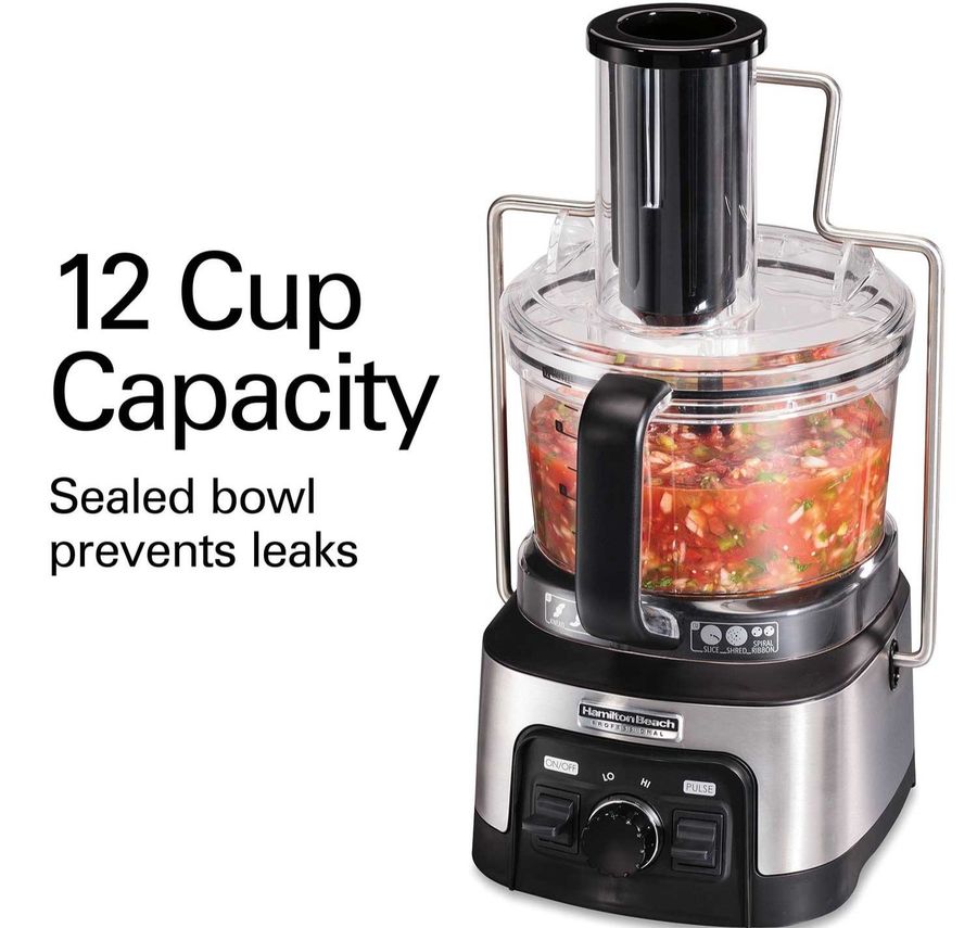 Hamilton Beach® Professional Spiralizing Stack & Snap™ Food Processor, 12 Cup, 70815