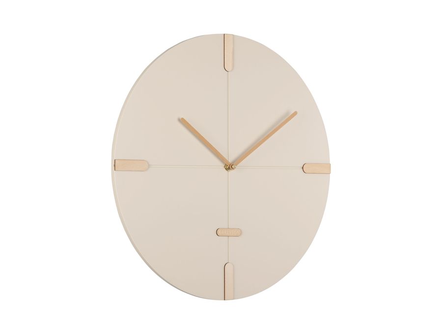 Present Time Wall Clock Oxford Round