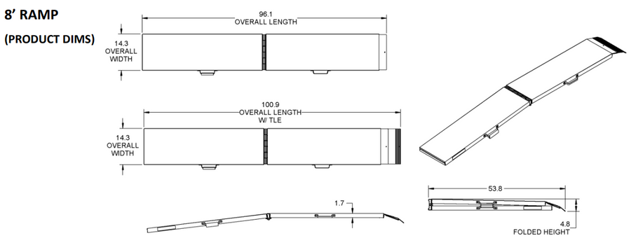 Ezaccess Strapless® Centerfold Motorcycle Ramp