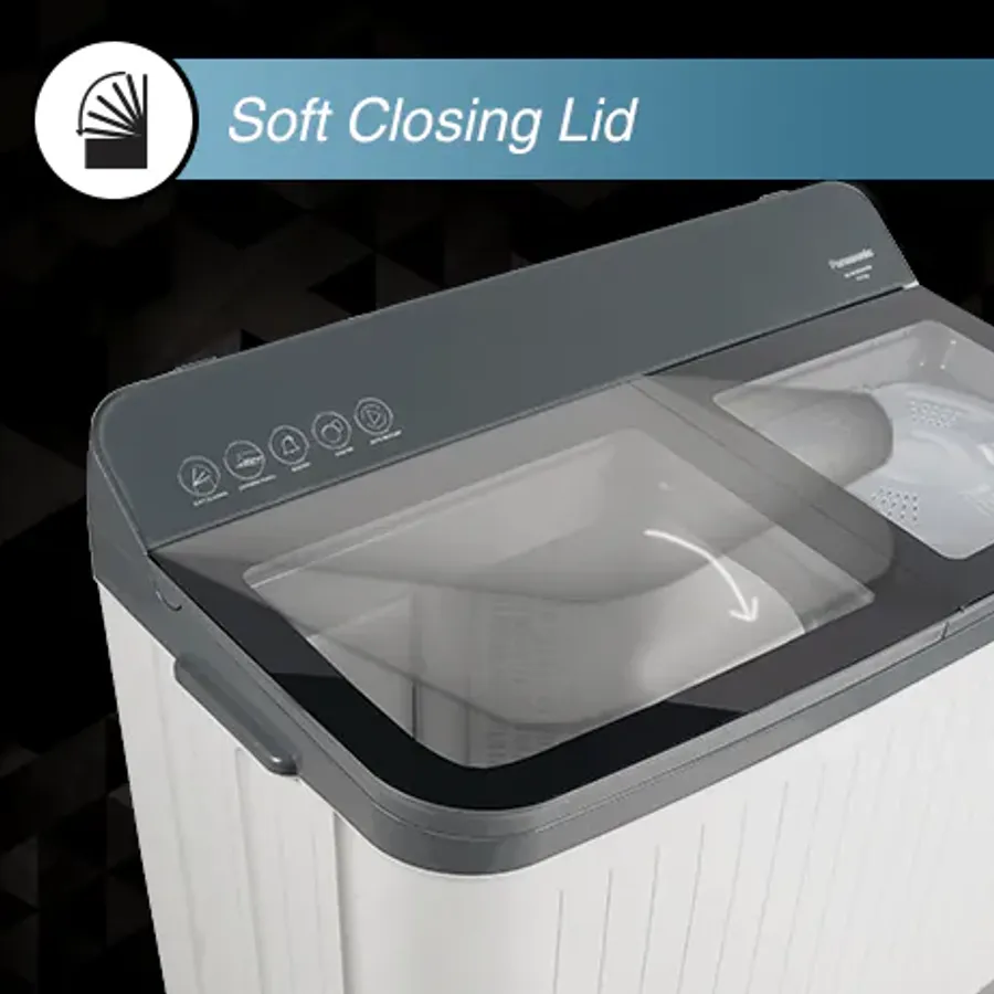 Panasonic 10 Kg 5 Star Semi-automatic Glass Lid Top Loading Washing Machine