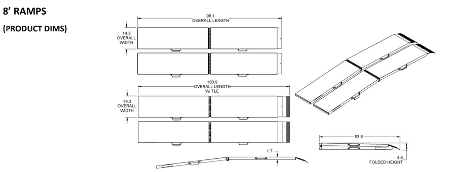 Ezaccess Strapless® Centerfold Atv Ramp