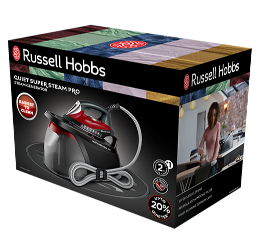 Russell Hobbs Quiet Super Steam Pro Steam Generator Iron