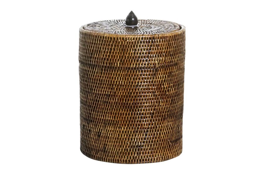 Flamant Togo, Litter Bin, With Cover, Reed