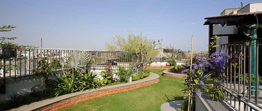 House With A Brick Veil, New Delhi