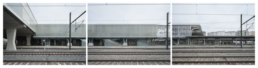 Train Station And Footbridge