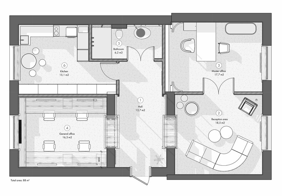 Artistic Office Of A Notary