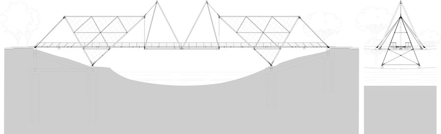 Edenland Pedestrian Bridge In Luxelakes